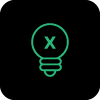 An icon that contains a light bulb that represents the Tech & Innovation Track.